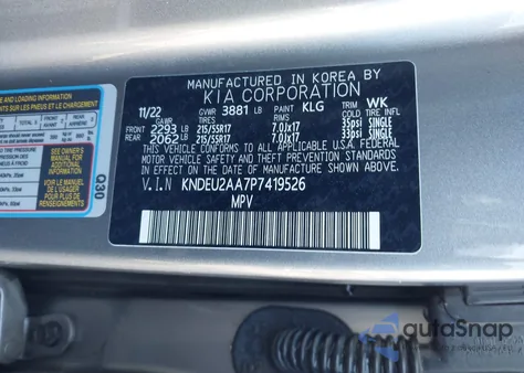 2023 Kia Seltos S из США, поврежденный, VIN KNDEU2AA7P7419526